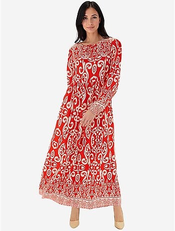 Vestido largo estampado bdart