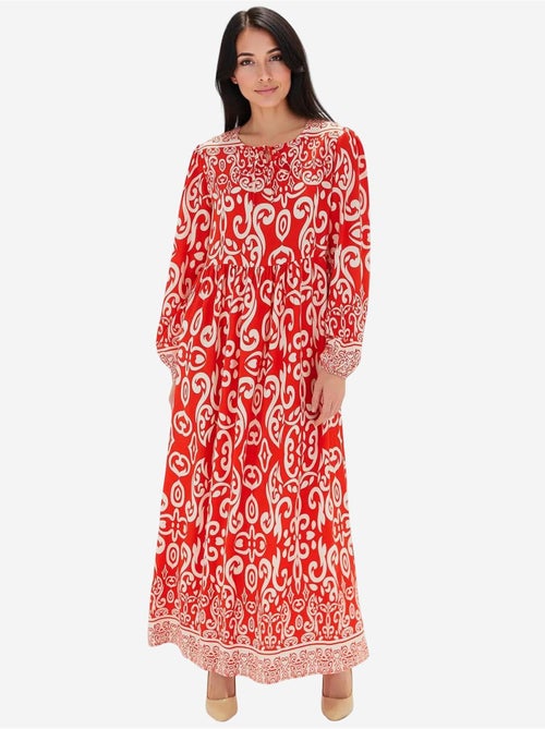 Vestido largo estampado bdart - Kiabi Vestido largo estampado bdart - Kiabi