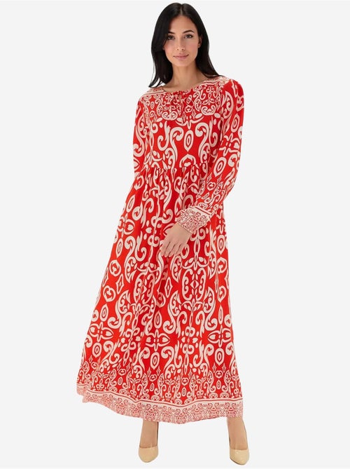 Vestido largo estampado bdart - Kiabi Vestido largo estampado bdart - Kiabi