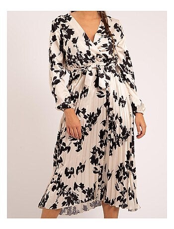 Vestido largo estampado ICHELLE