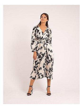 Vestido largo estampado ICHELLE