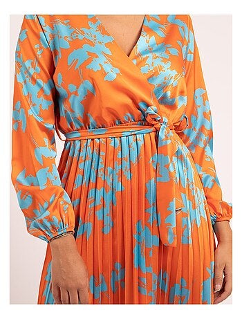 Vestido largo estampado ICHELLE