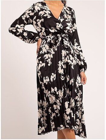Vestido largo estampado ICHELLE