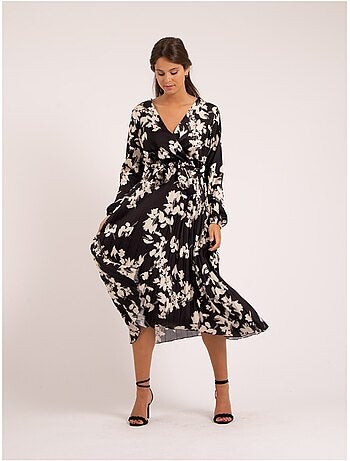 Vestido largo estampado ICHELLE