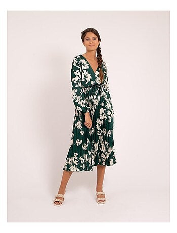 Vestido largo estampado ICHELLE