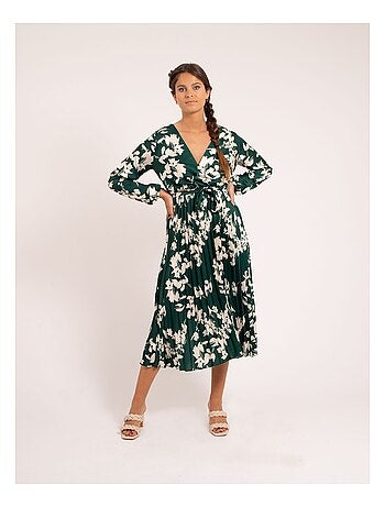Vestido largo estampado ICHELLE