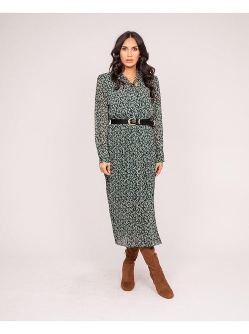 Vestido largo estampado IFLOR - Kiabi