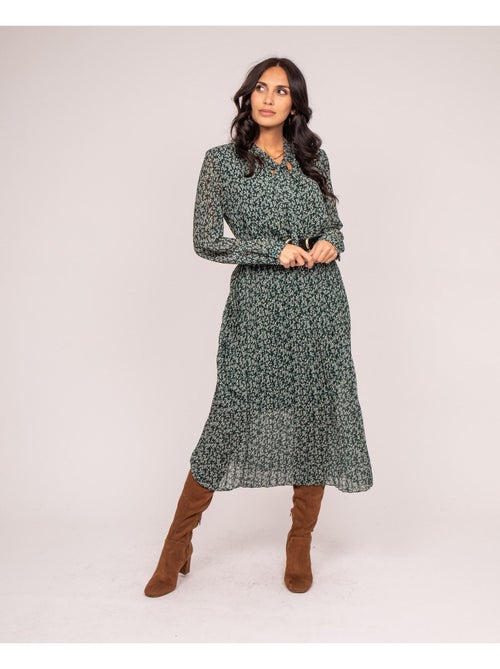 Vestido largo estampado IFLOR - Kiabi