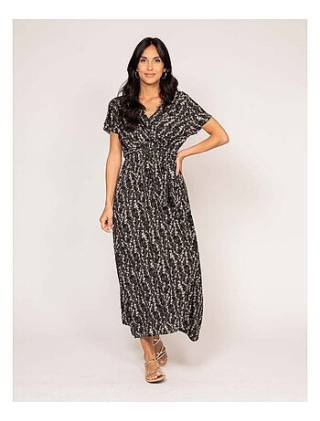 Vestido largo estampado INOX