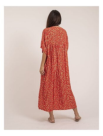 Vestido largo estampado IVRY