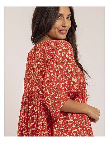 Vestido largo estampado IVRY
