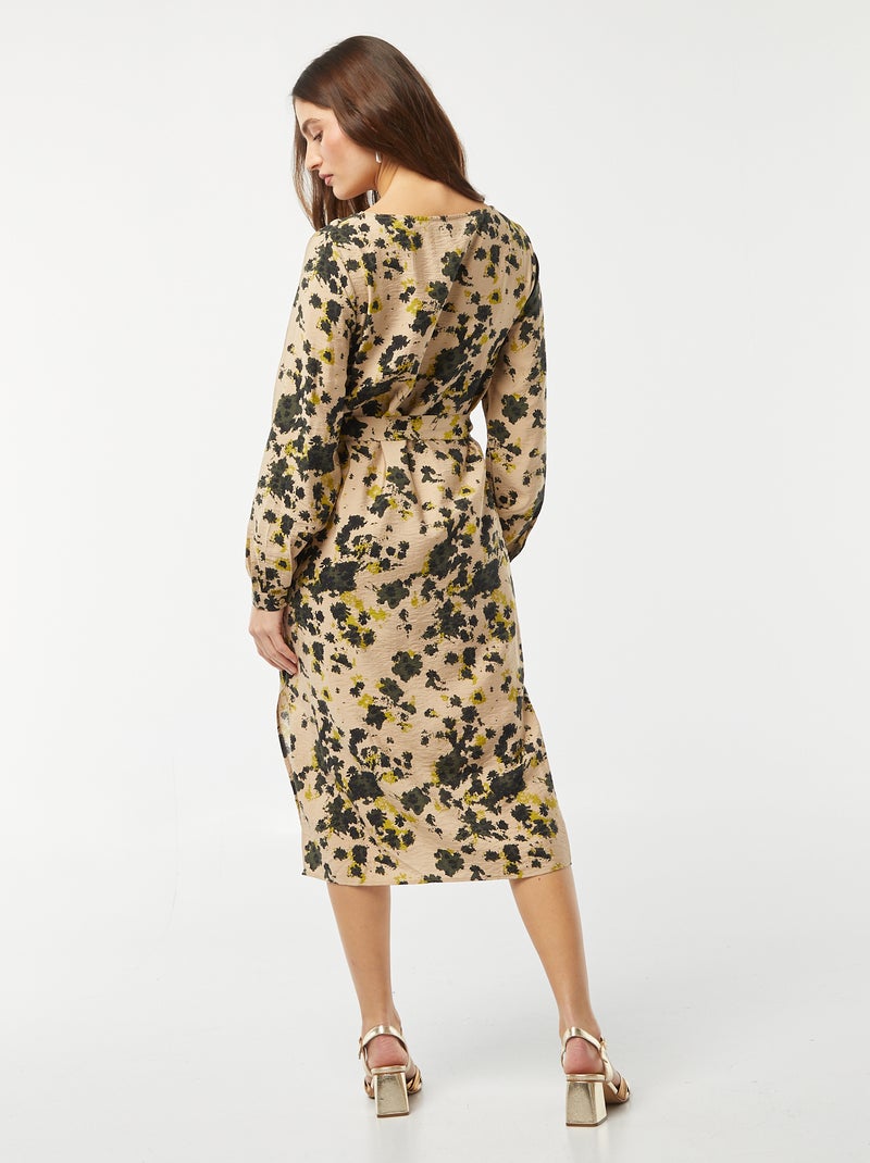 Vestido largo estampado 'JDY' BEIGE - Kiabi