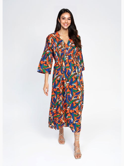 Vestido largo fluido - AFIBEL - Kiabi