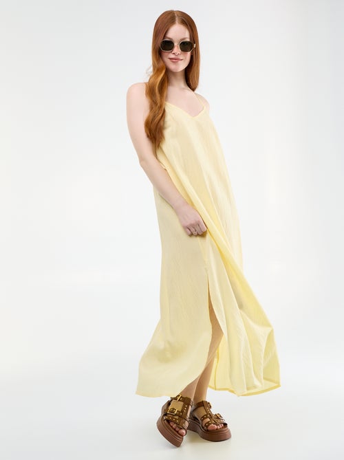 Vestido largo fluido - Kiabi