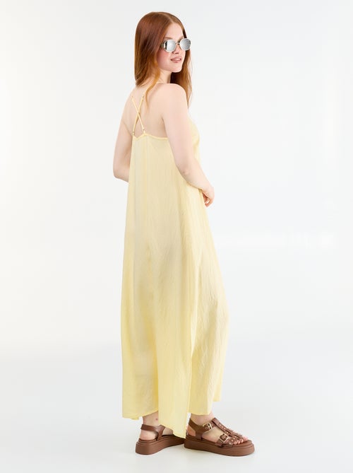 Vestido largo fluido - Kiabi