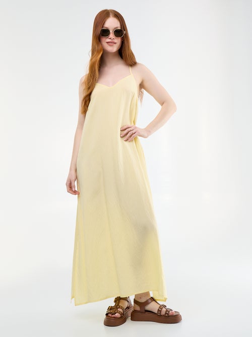 Vestido largo fluido - Kiabi