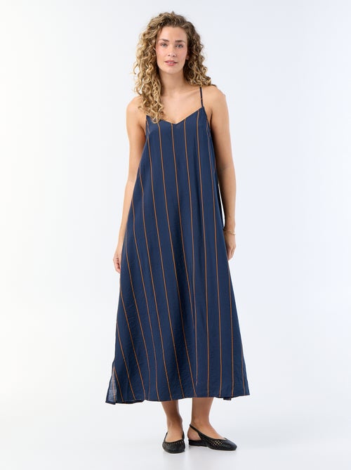 Vestido largo fluido - Kiabi