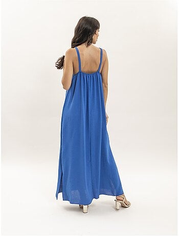 Vestido largo fluido IDOZANE