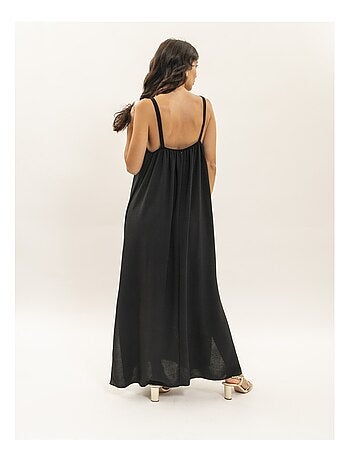Vestido largo fluido IDOZANE