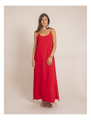 Vestido largo fluido IDOZANE