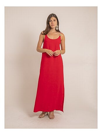Vestido largo fluido IDOZANE