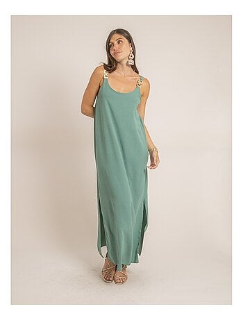 Vestido largo fluido IDOZANE