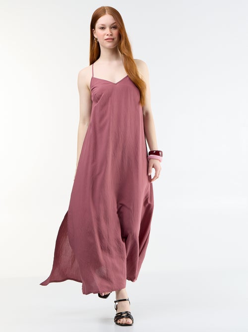Vestido largo fluido - Kiabi