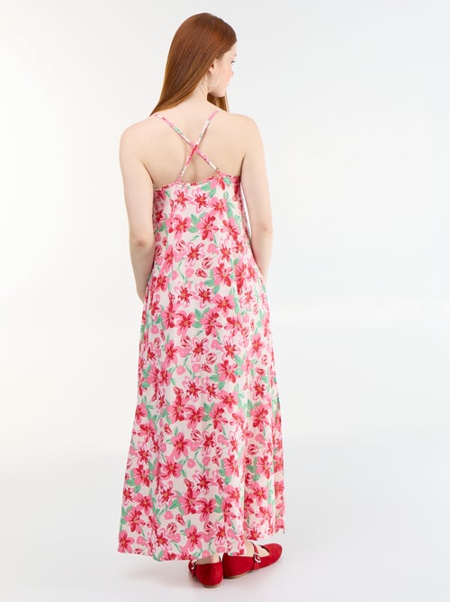 Vestido largo fluido - Kiabi
