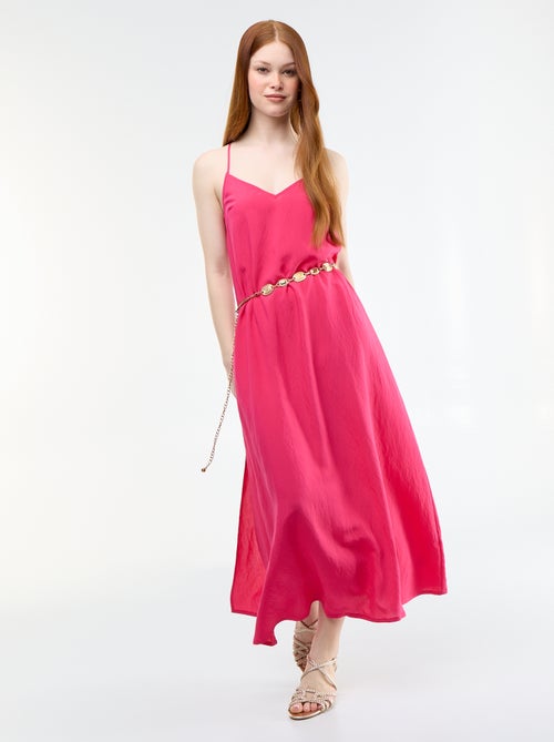 Vestido largo fluido - Kiabi