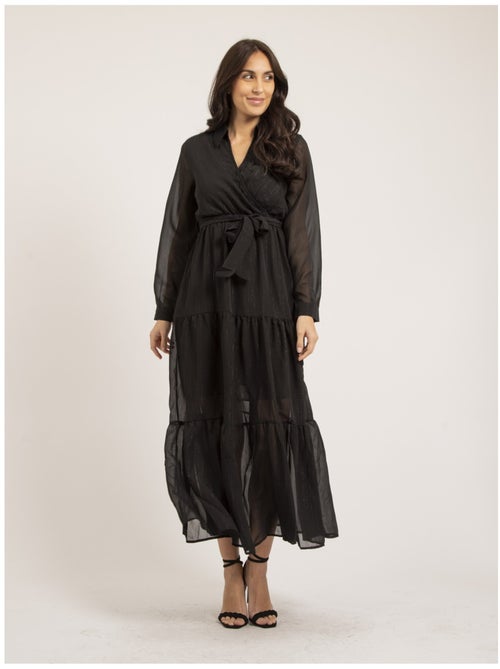 Vestido largo hilo lurex IZIDA - Kiabi