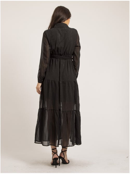 Vestido largo hilo lurex IZIDA - Kiabi