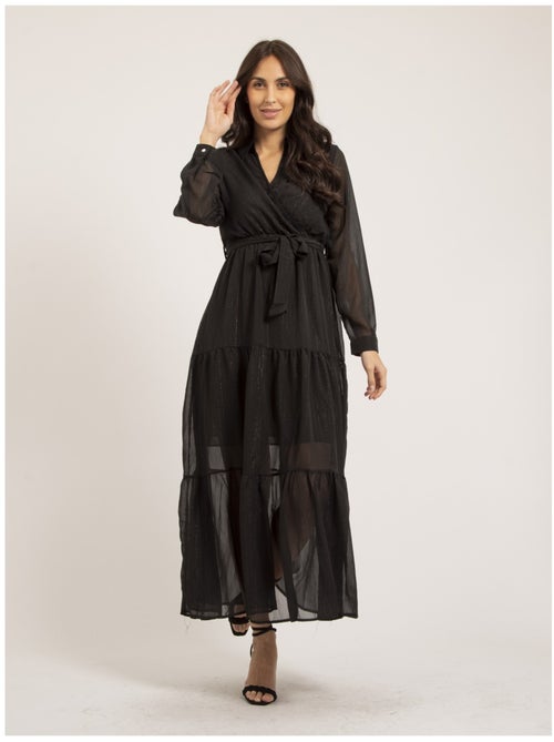 Vestido largo hilo lurex IZIDA - Kiabi