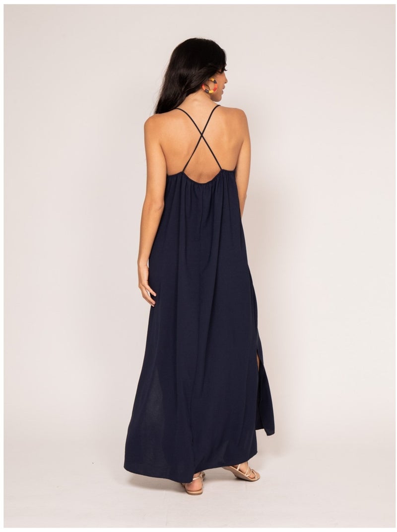 Vestido largo IGGY Azul marino - Kiabi