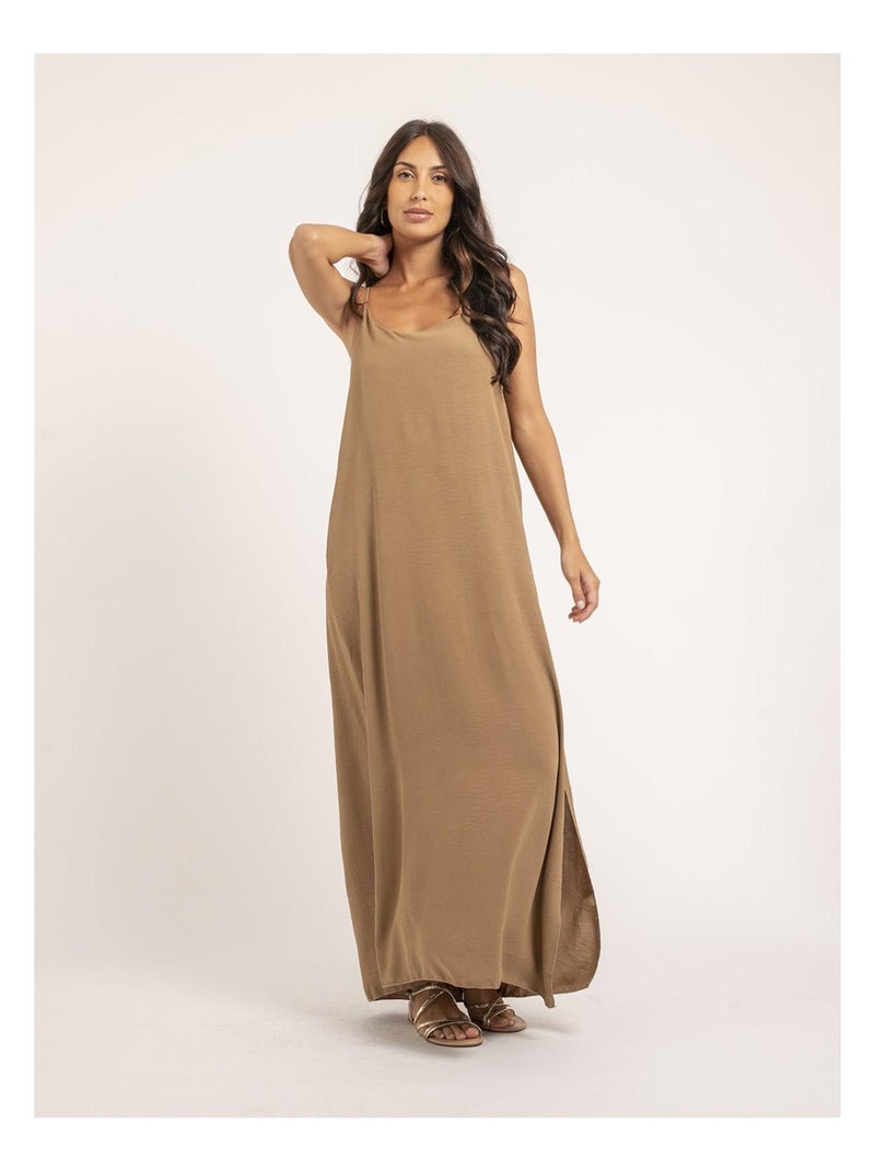 Vestido largo IGGY Beige - Kiabi