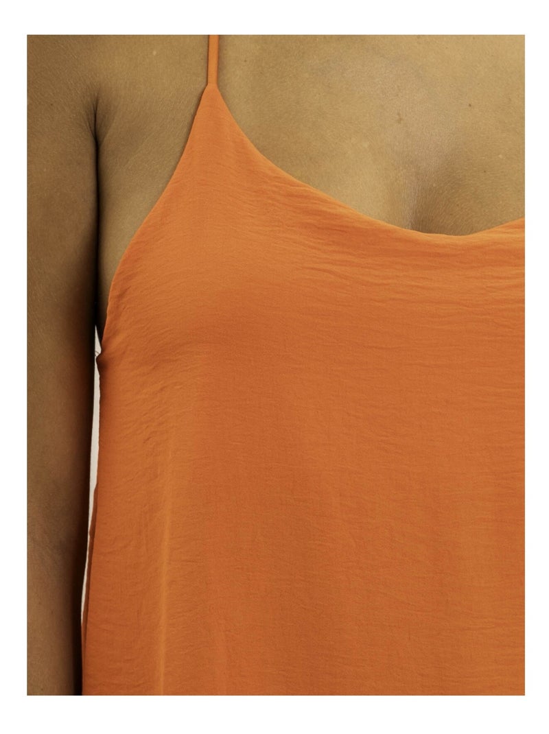 Vestido largo IGGY Naranja - Kiabi