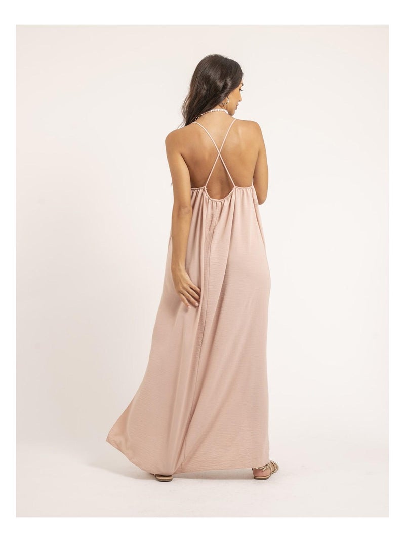 Vestido largo IGGY Rosa - Kiabi