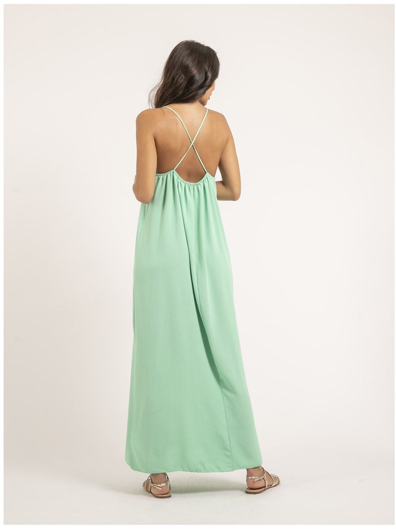 Vestido largo IGGY Verde - Kiabi