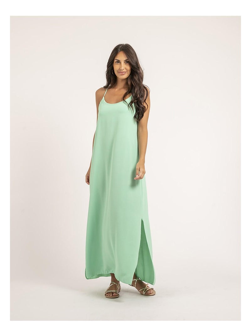 Vestido largo IGGY Verde - Kiabi