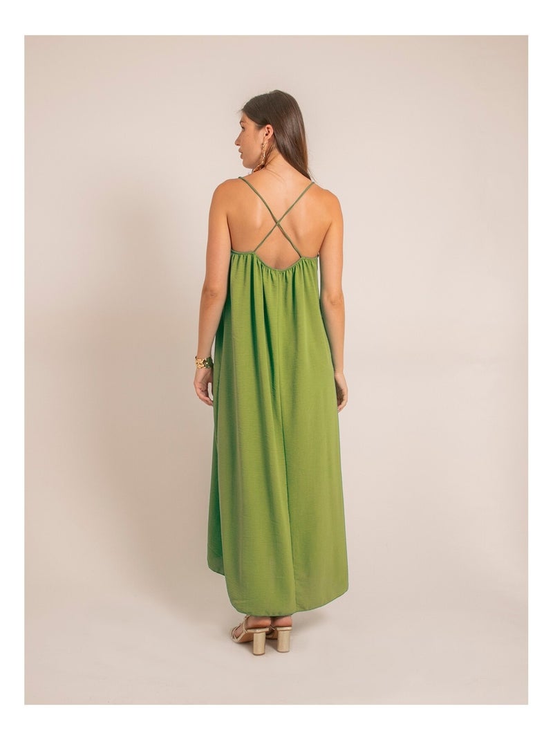 Vestido largo IGGY Verde pistacho - Kiabi