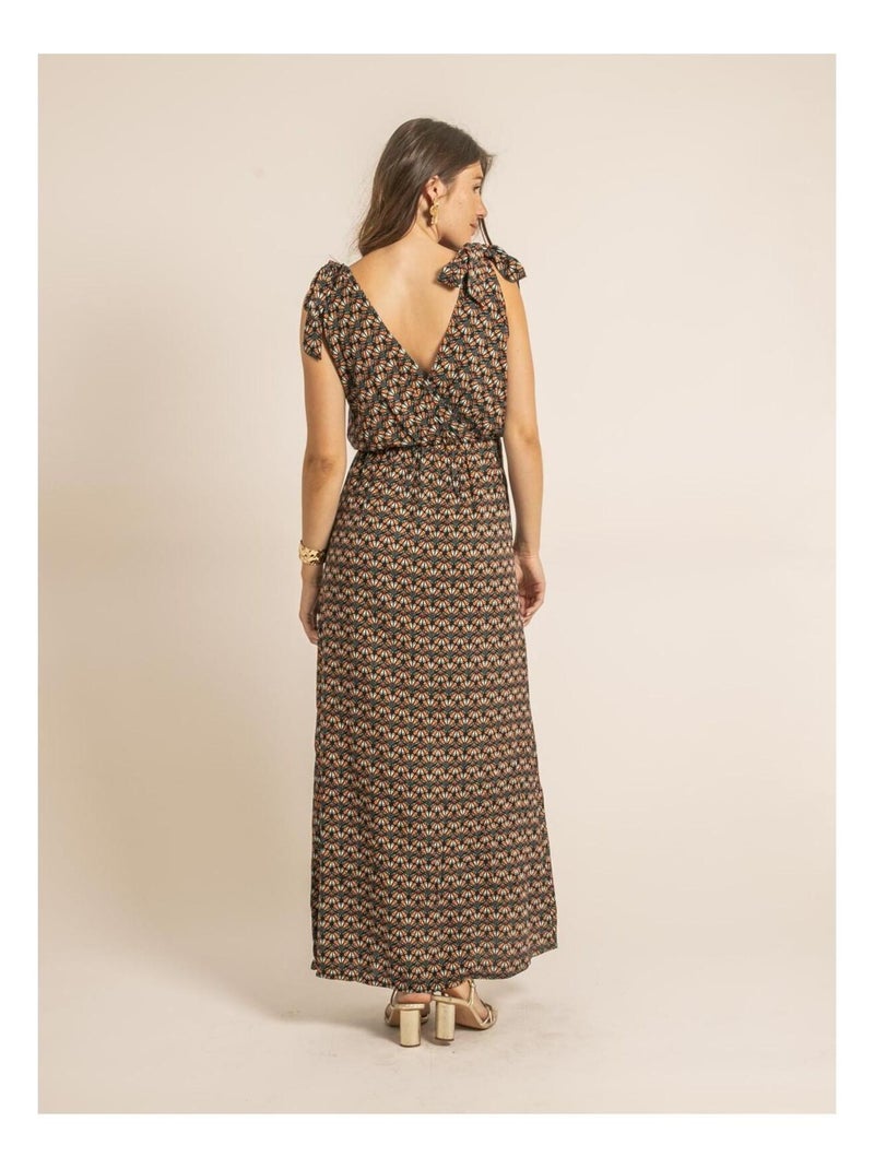 Vestido largo ILIANA Verde - Kiabi