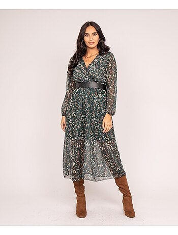 Vestido largo imprime INCA