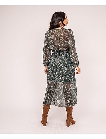 Vestido largo imprime INCA