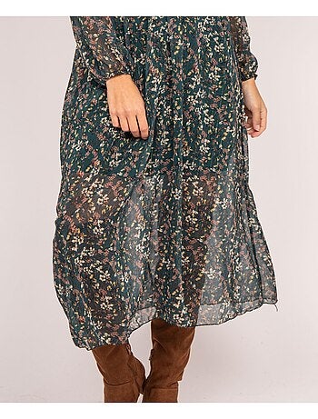 Vestido largo imprime INCA
