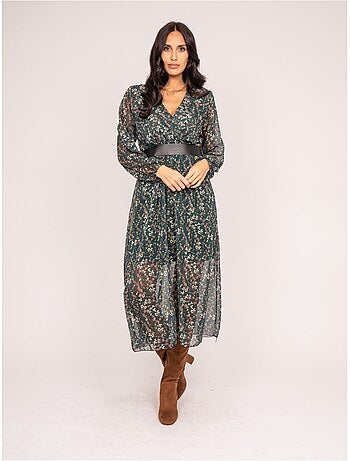 Vestido largo imprime INCA