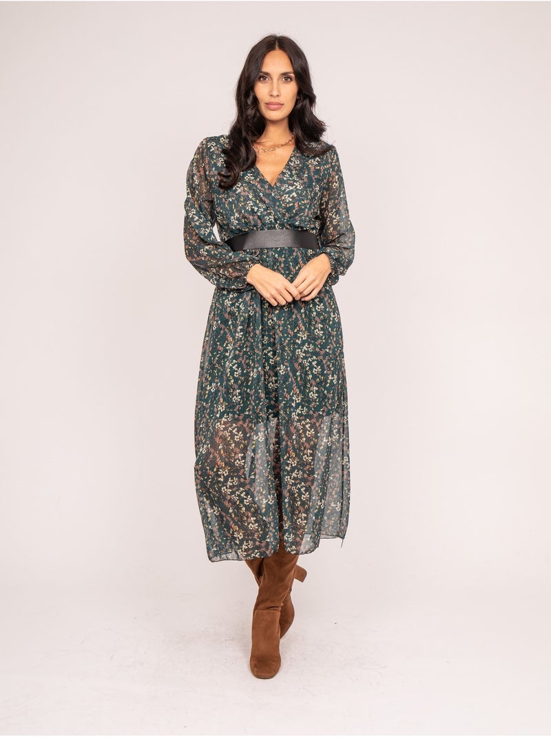 Vestido largo imprime INCA Verde - Kiabi
