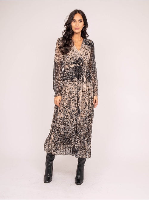 Vestido largo imprime IVIK - Kiabi