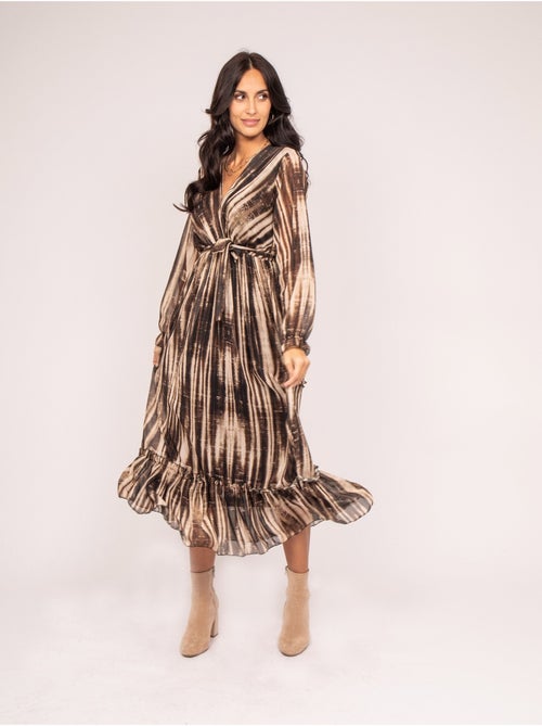 Vestido largo imprime IZAN - Kiabi