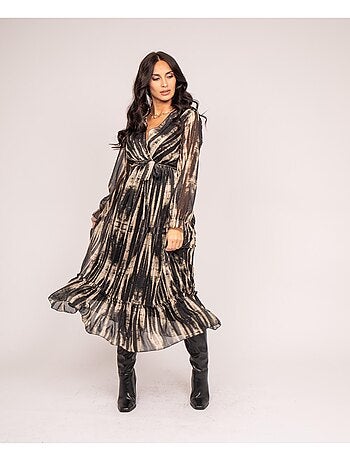 Vestido largo imprime IZAN