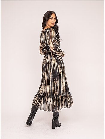 Vestido largo imprime IZAN