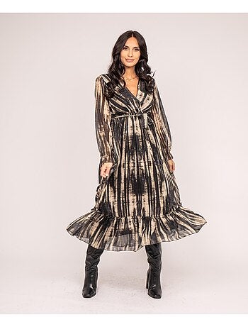 Vestido largo imprime IZAN
